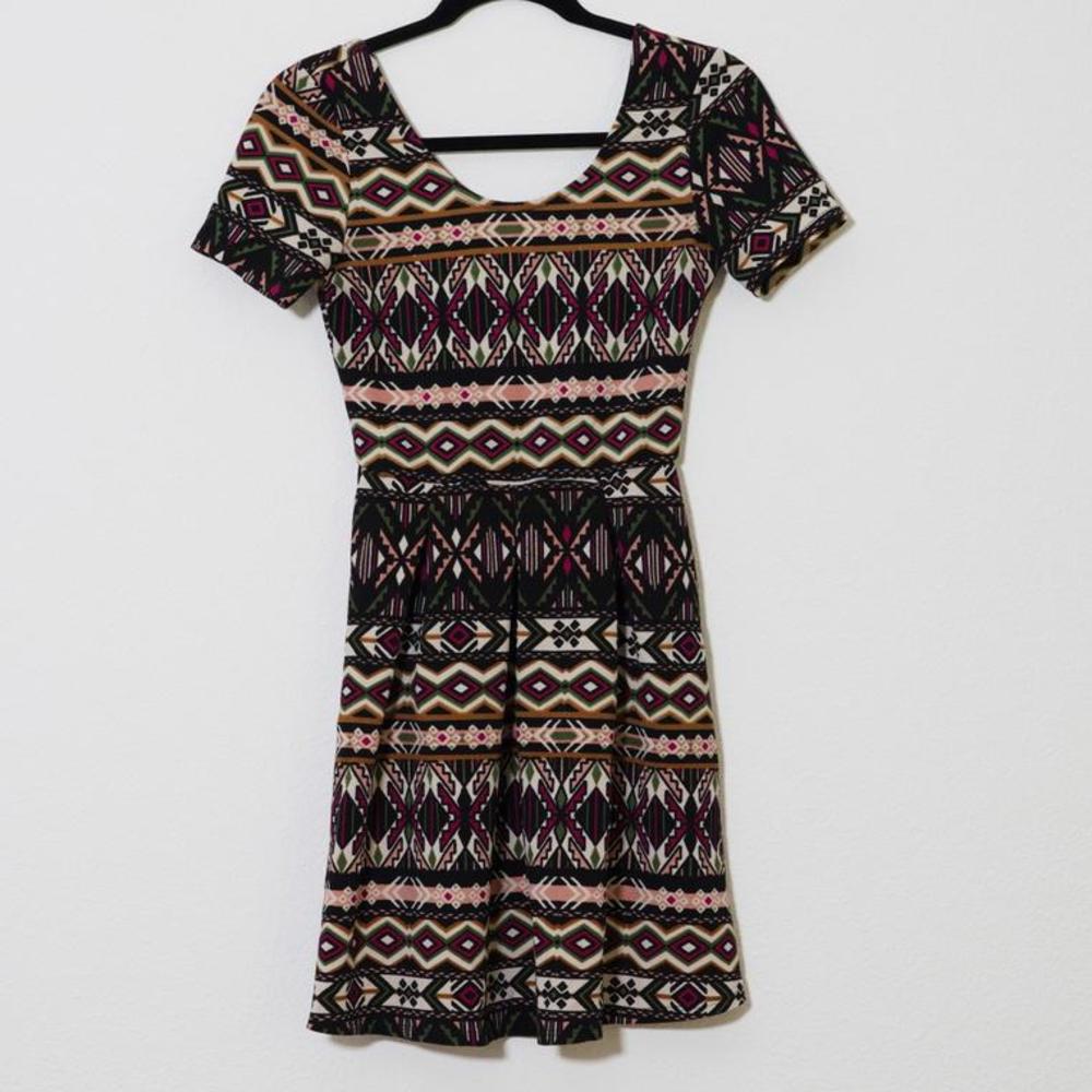 Vibrant Alya Colorful Mini Dress - Size S